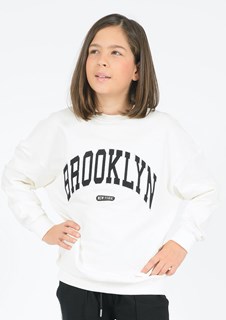 BLUE EFFECT Sweat girls blanc 5922