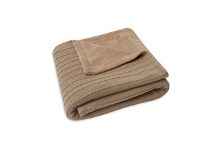Couverture Knit velours BISCUIT