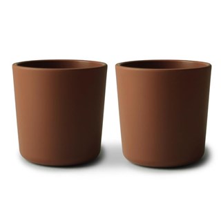 MUSHIE Duo gobelets CARAMEL LOT DE 2