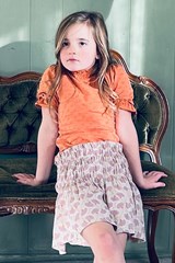 BARBARA skirt - AOP-Sand-1-SS23-Topitm
