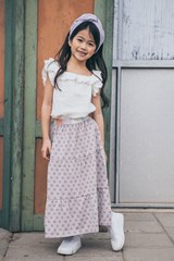 MELANIE MAXI  skirt - AOP-FAN-SS23-Topitm